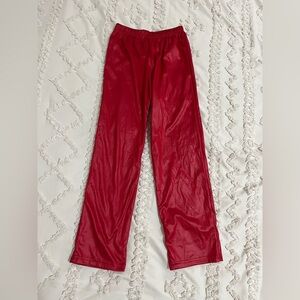 Women's Red Leggings